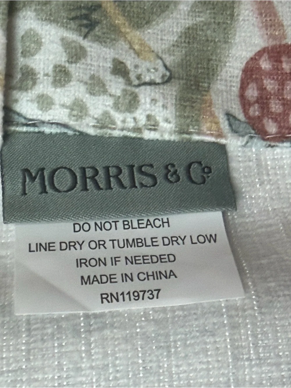 Morris & Co. NWT Strawberry Thief Floral Window Curtain Set 37” x 84” 2 Panels